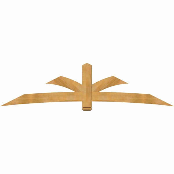 Ekena Millwork Davenport Rough Sawn Timber Gable Bracket, Western Red Cedar, 108"W x 27"H x 2"D x 6"F, 6/12 Pitch GBW108X27X0206DAV00RWR - main